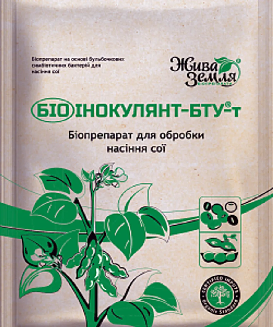 Продажа  Біоінокулянт БТУ-т® для сої 1кг